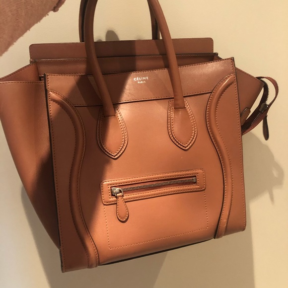 Celine Mini Luggage in Smooth Brown Leather - Picture 2 of 8